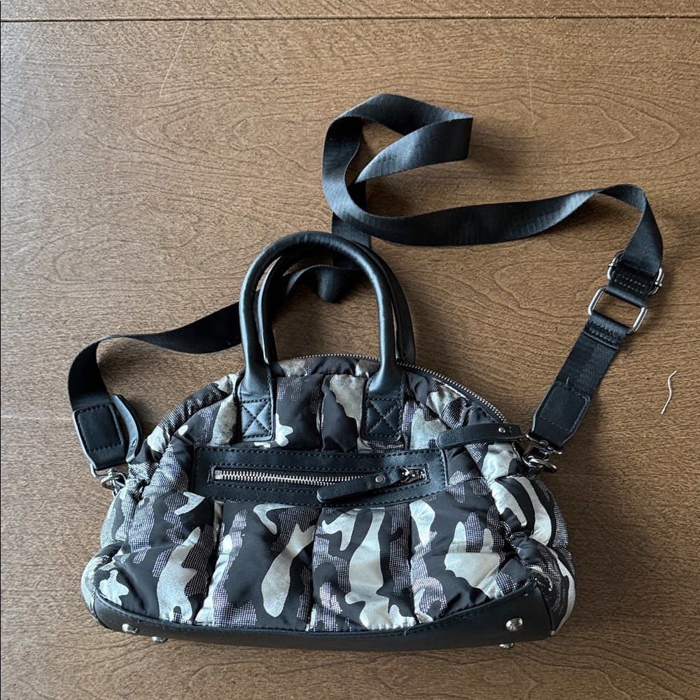 Sol and Solene Puffy Metallic Camouflage Women's Bag